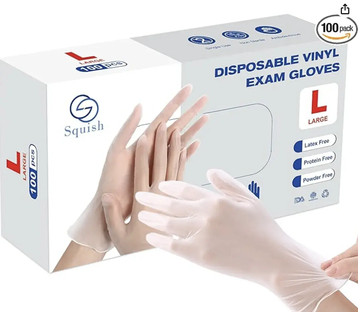 Disposable Gloves, Clear Vinyl Gloves