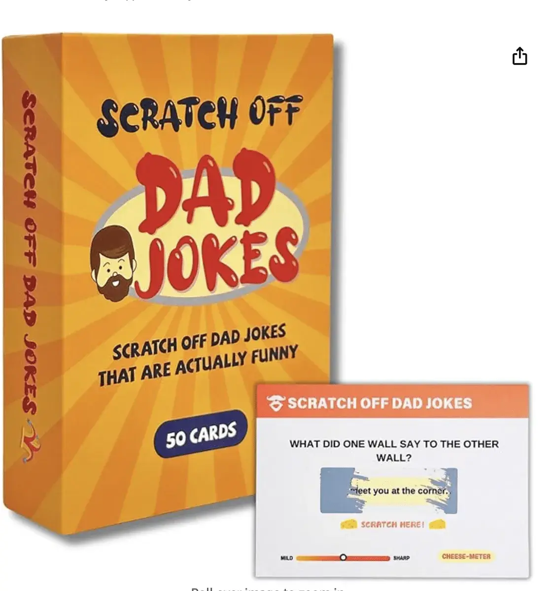 Dad Joke Cards – 50 Scratch Off Jokes, Funny Gift for Men