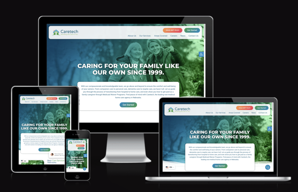 Home Care Website Development by Approved Senior Network