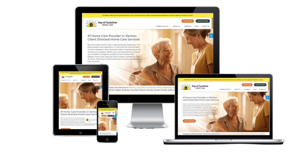 home care registry website ray of sunshine
