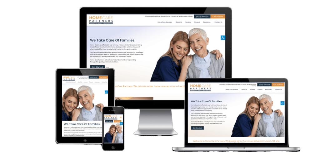 home care website design home care partners lincoln nebraska