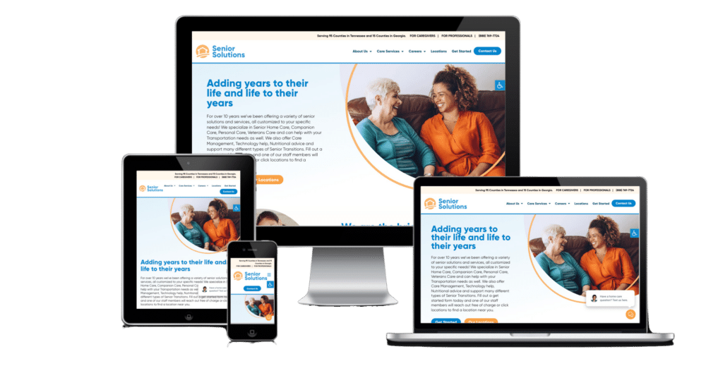 home care website design senior solutions home care