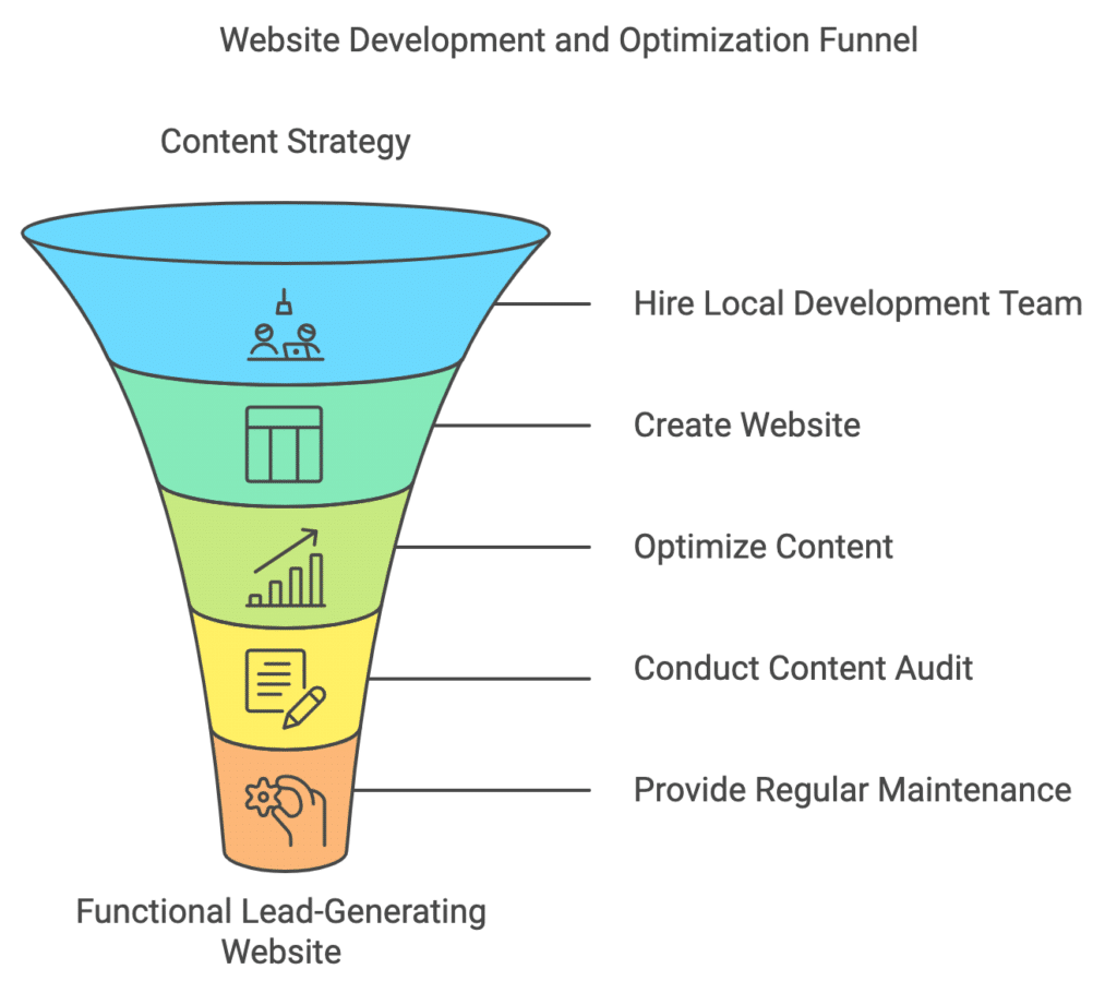 A development team with expertise in the senior care space is necessary to create a website that meets the unique needs of home care businesses.